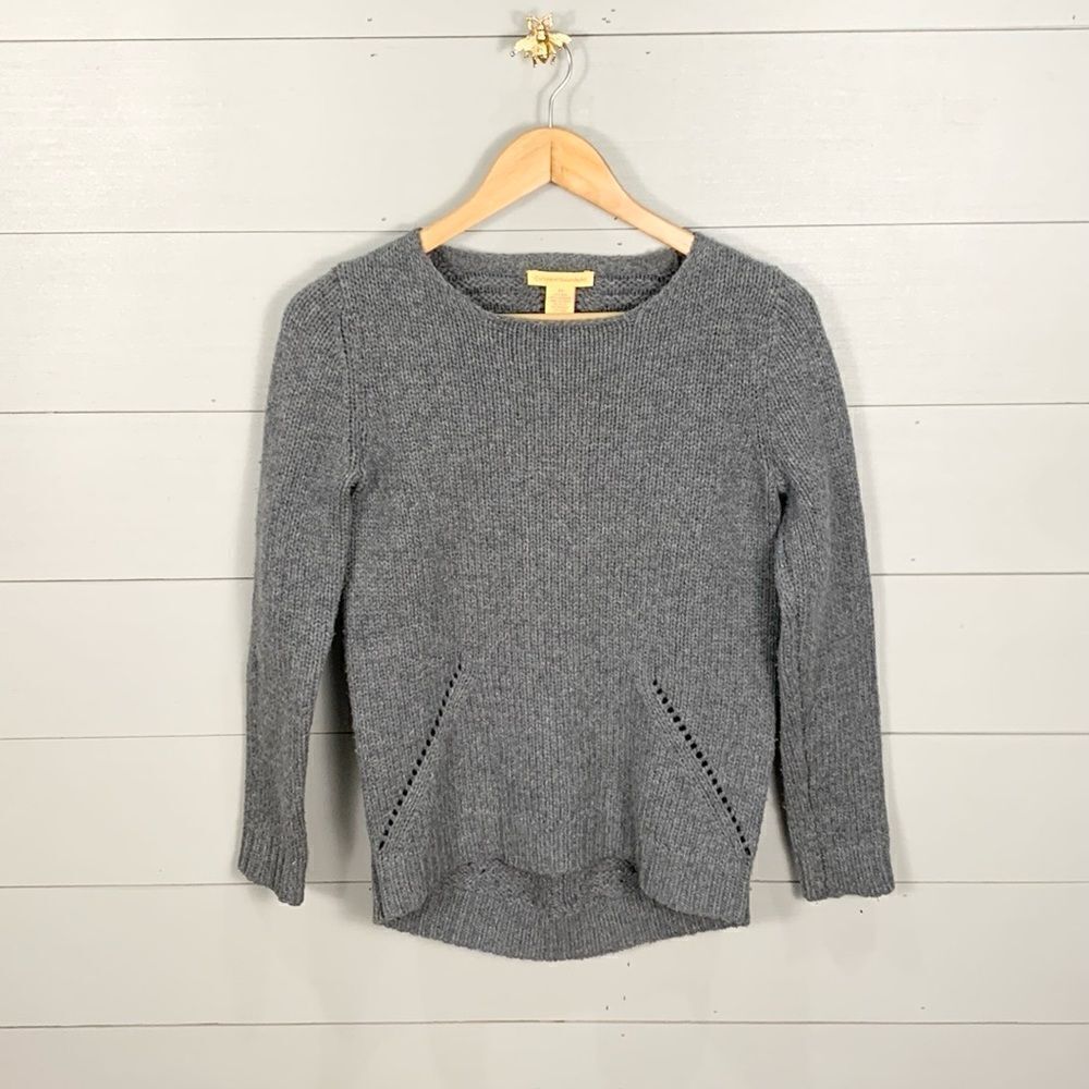 Catherine Malandrino wool and cashmere grey long sleeved sweater size XS